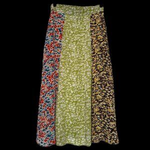 Stine Goya Jada Floral Print Silk Midi Skirt